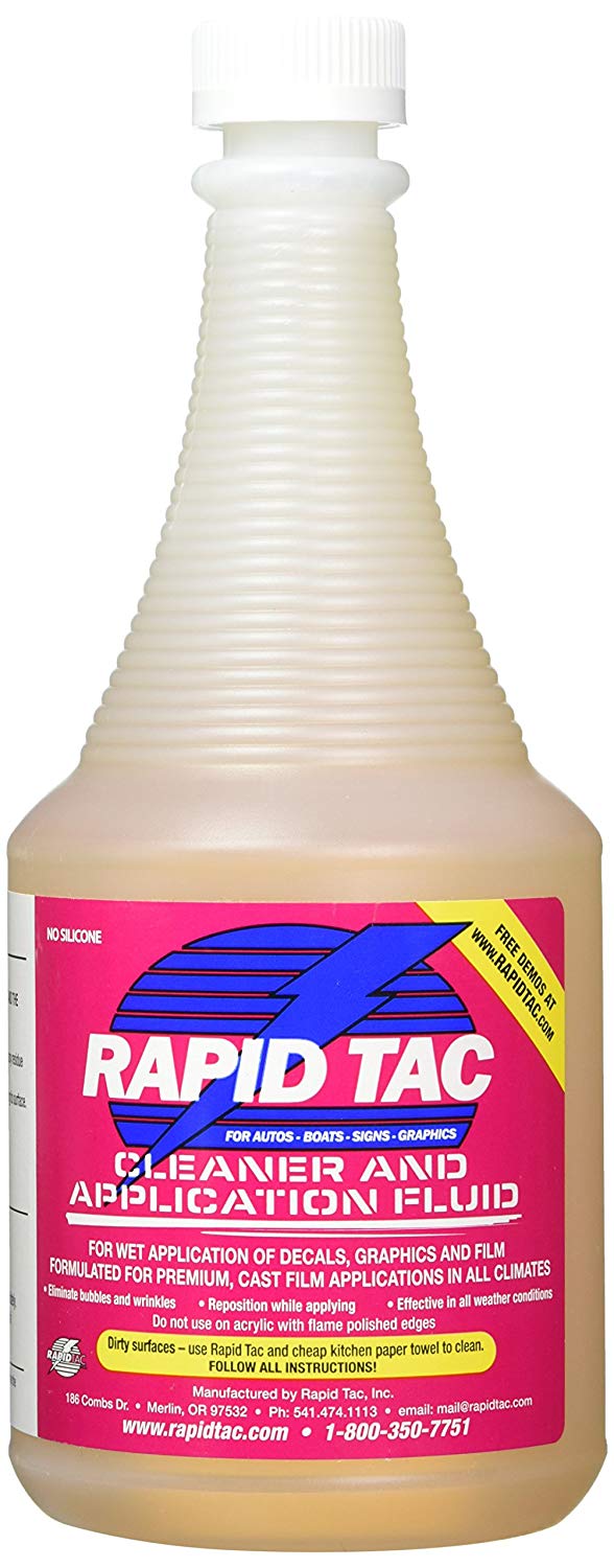Planetary Pinball Rapid TAC Cleaner & Decal (Cabinet) Application Fluid -  4oz Spray Bottle