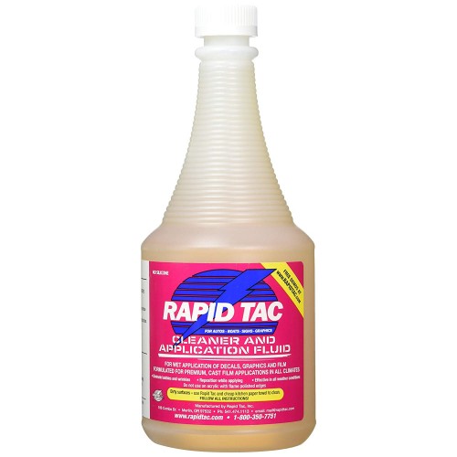 Rapid Tac Application Fluid for Vinyl Wraps Decals Stickers 128 Ounce / 1 Gallon